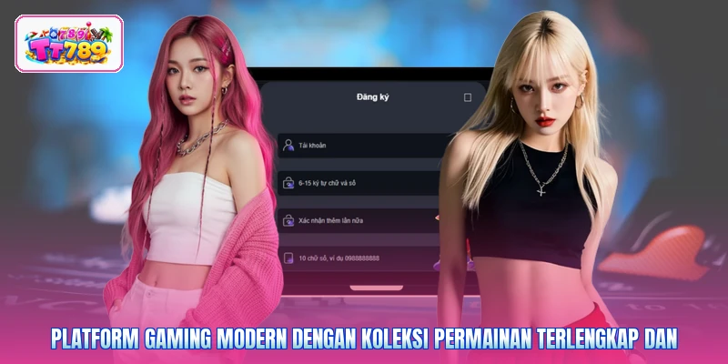 Platform gaming modern dengan koleksi permainan terlengkap dan